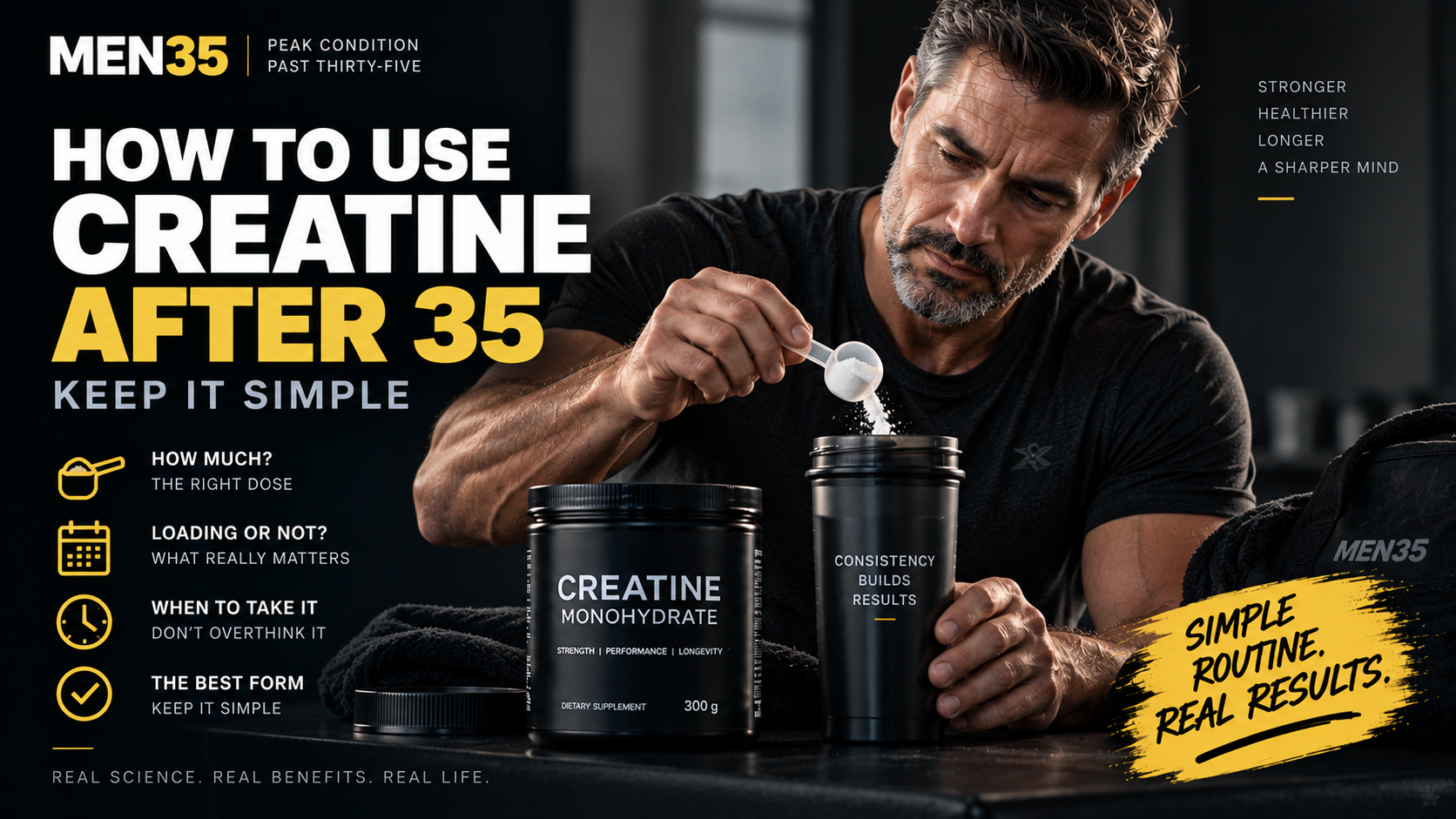 How to Use Creatine After 35: Keep It Simple