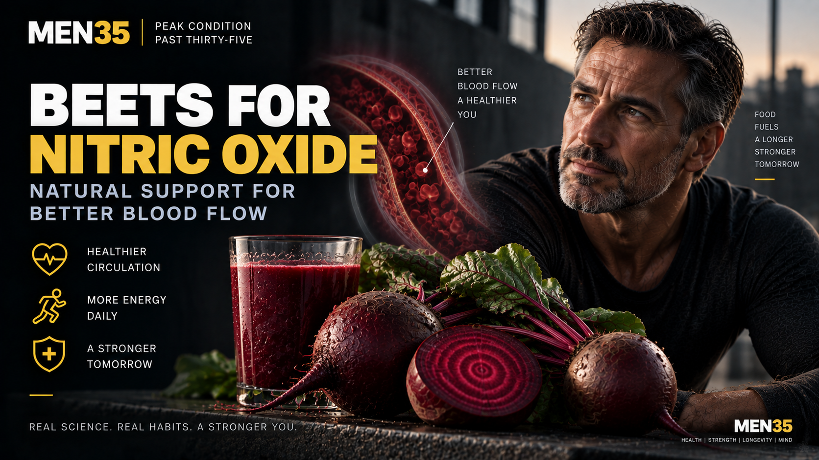 Beets and Nitric Oxide: Why Men 35+ Should Pay Attention
