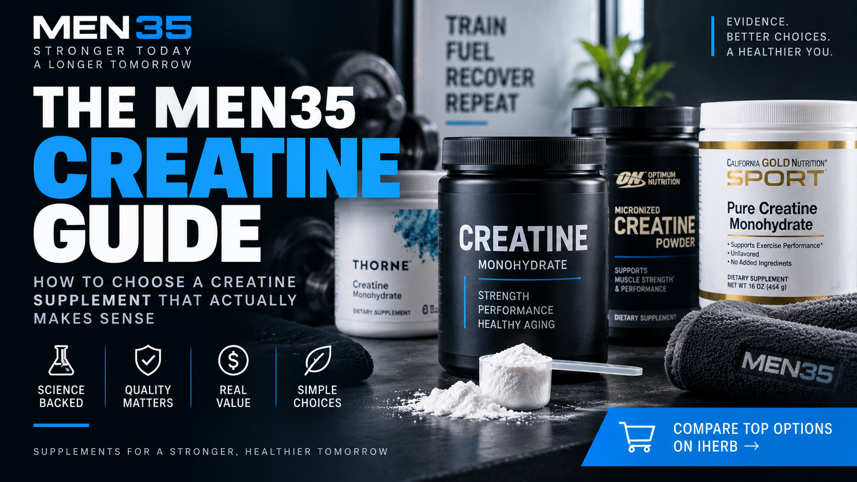 HOW TO CHOOSE A CREATINE SUPPLEMENT: THE MEN35 GUIDE