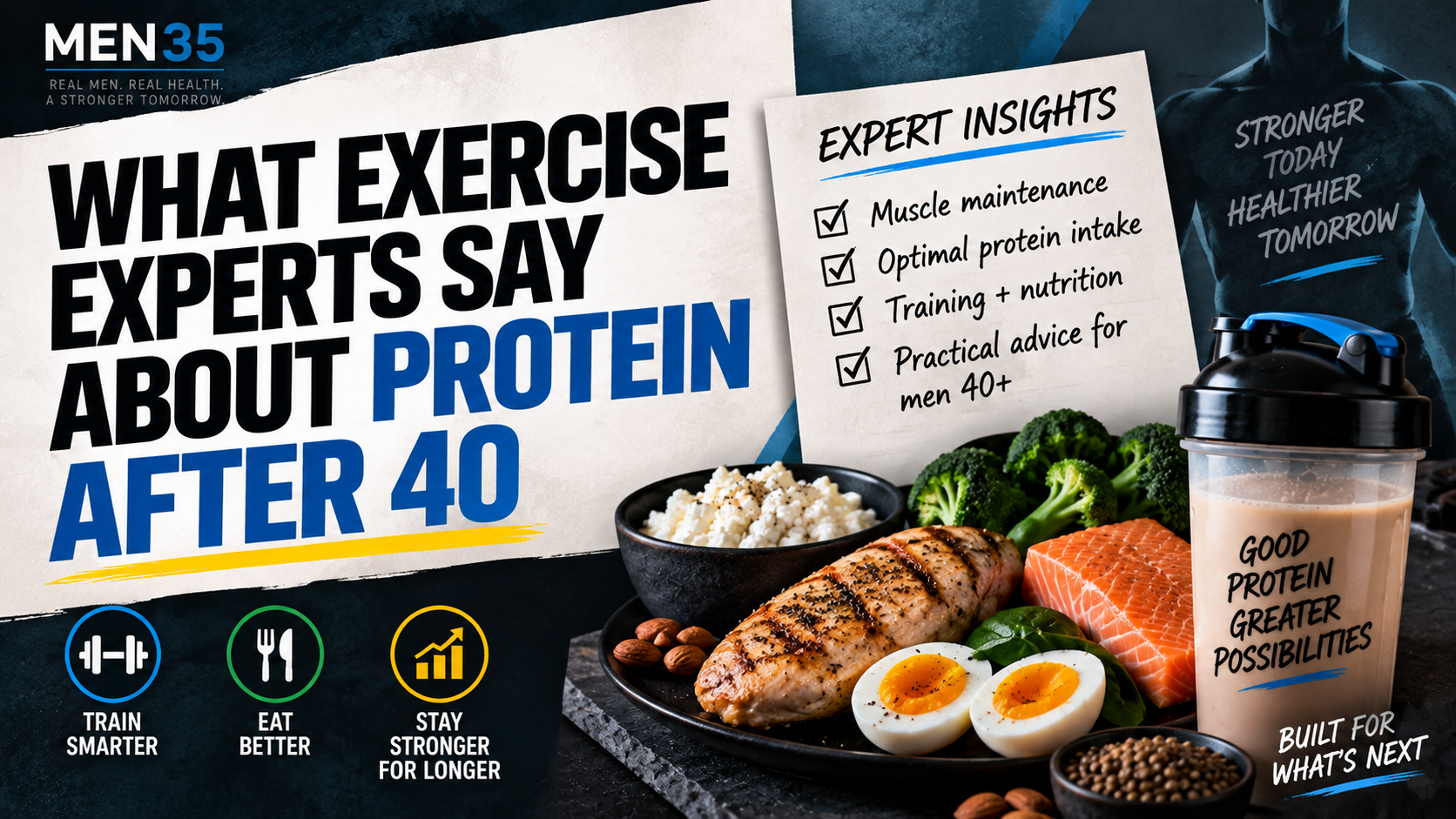 WHAT EXERCISE EXPERTS SAY ABOUT PROTEIN AFTER 40